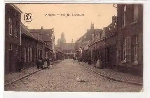 45574 Feldpost Ak Messines Rue des Chaudrons 1915