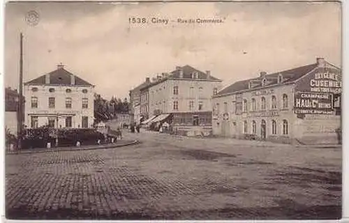 45532 Feldpost Ak Ciney Belgien Rue du Commerce 1915