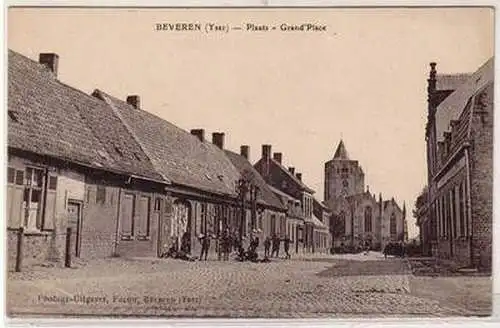 45659 Ak Beveren Plaats Grand Place um 1910