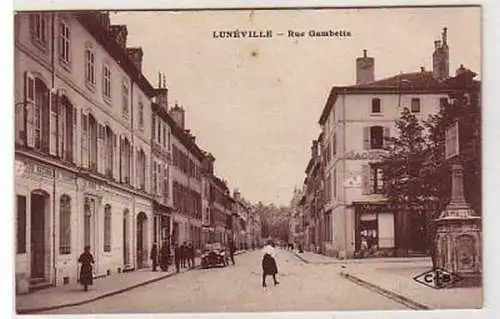 29306 Ak Luneville Lothringen Rue Gambetta 1927