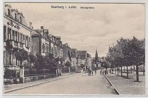 47722 Ak Saarburg in Lothringen Nordgraben um 1910