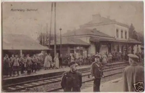 03556 Feldpost Ak Montmedy Bahnhof 1915