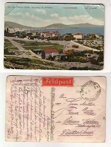 19688 Feldpost Ak Constantinople Iles des Princes Halki 1918