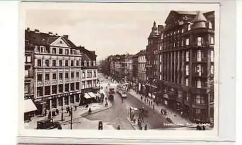 40266 Ak Saarbrücken Bahnhofstrasse um 1940