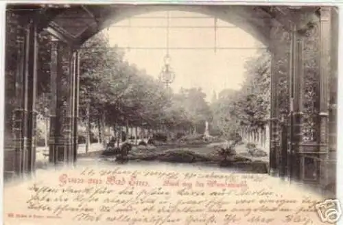 08688 Ak Gruß aus Bad Ems Blick aus der Wandelbahn 1900