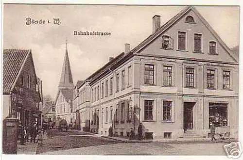 07891 Ak Bünde i.W. Bahnhofstrasse 1907