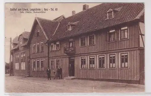 93448 Ak Langelsheim im Harz Gasthof zum Löwen 1925