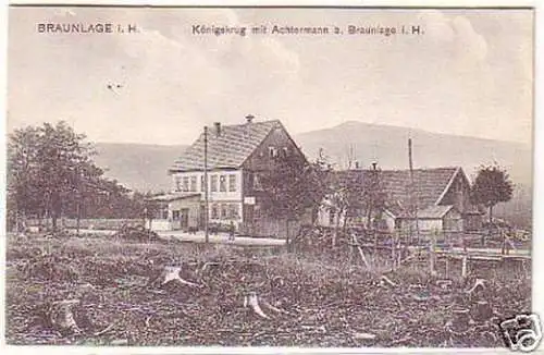 23734 Ak Braunlage Königskrug mit Achtermann 1914