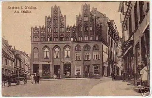 06387 Ak Rostock in Mecklbg. Am Schilde um 1920