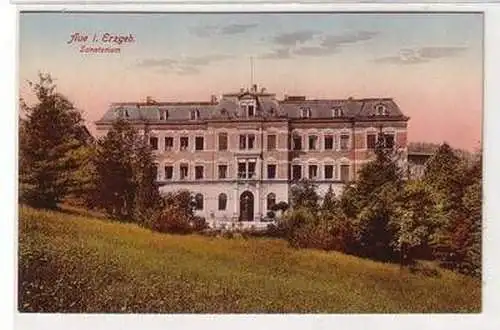 56403 Ak Aue im Erzgebirge Sanatorium um 1910