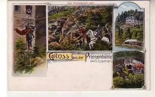 55688 Mehrbild Ak Gruß aus der Prinzenhöhle Sächsisches Erzgebirge um 1910