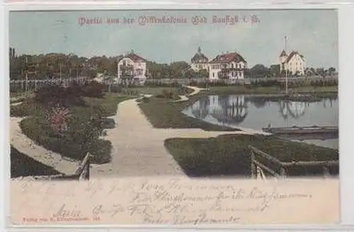 55993 Ak Partie aus der Villenkolonie Bad Lausick 1903