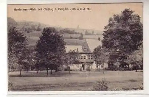 56110 Ak Hartmannmühle bei Geising im Erzgebirge 1922