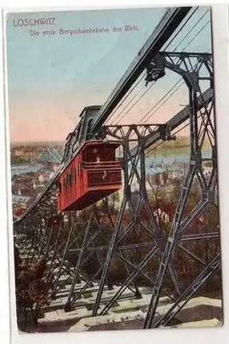 53341 Ak Loschwitz die erste Bergschwebebahn der Welt 1911