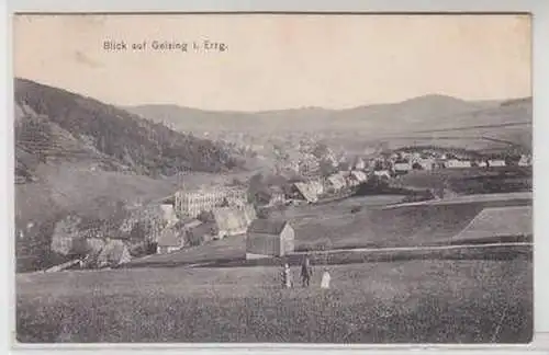 55667 Ak Blick auf Geising im Erzgebirge Totalansicht 1913