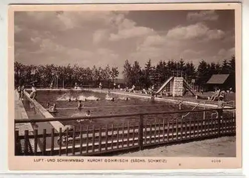 49646 Ak Luft- u. Schwimmbad Kurort Gohrisch Sächs. Schweiz 1966