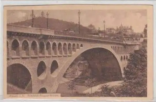 48860 Ak Plauen i.V. Friedrich August Brücke 1913