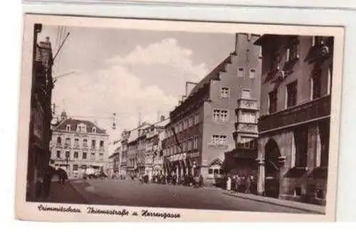 46922 Ak Crimmitschau Thiemestraße u. Herrengasse 1963