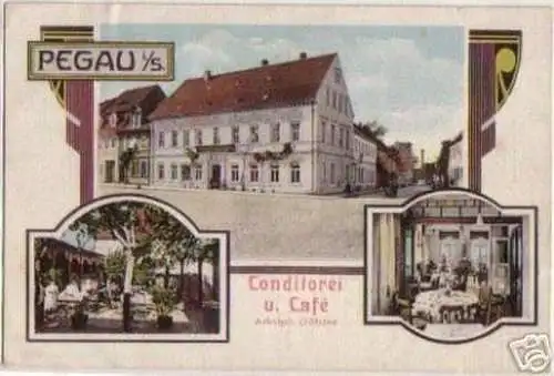 11038 Ak Pegau Conditorei und Cafe Göhler 1913