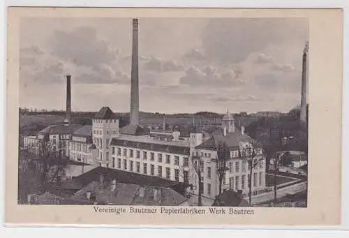 98634 Ak Vereinigte Bautzner Papierfabriken Werk Bautzen 1928