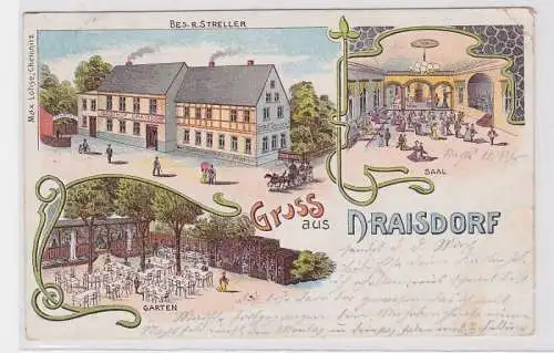 90147 Ak Lithographie Gruß aus Draisdorf Gasthaus 1907