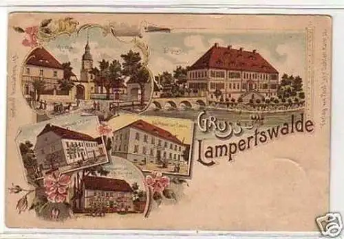 32392 Ak Lithographie Gruss aus Lampertswalde um 1900