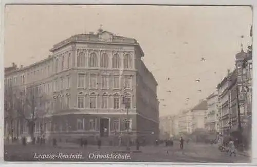 1/69 Foto Ak Leipzig Reudnitz Ostwaldschule um 1920