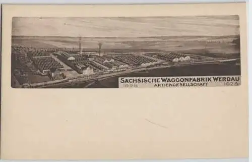 92475 Ak Sächsische Waggonfabrik Werdau AG 25 Jahre 1898-1923