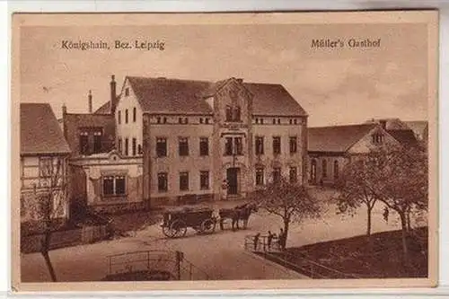 58760 Ak Königshain Bezirk Leipzig Müllers Gasthof um 1930