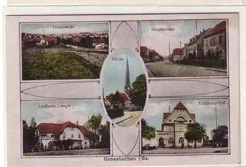 58687 Mehrbild Ak Großbothen in Sachsen Ortsansichten um 1925