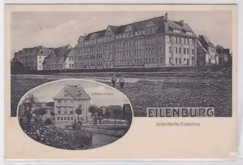 96357 Mehrbild Ak Eilenburg Infanteriekaserne, Offzierskasino um 1920