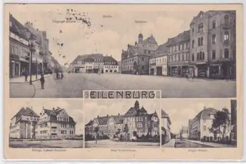 96614 Mehrbild Ak Eilenburg Torgauer-, Angerstrasse usw. 1915