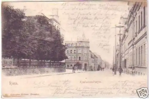 20000 Ak Riesa Kastanienstrasse 1902