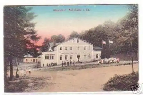 18933 Ak Restaurant "Bad Grüna" in Sachsen 1916