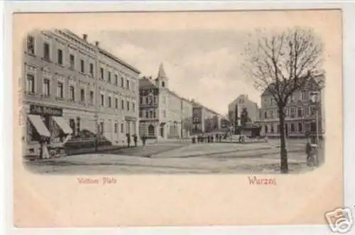 18927 Ak Wurzen Wettiner Platz um 1900