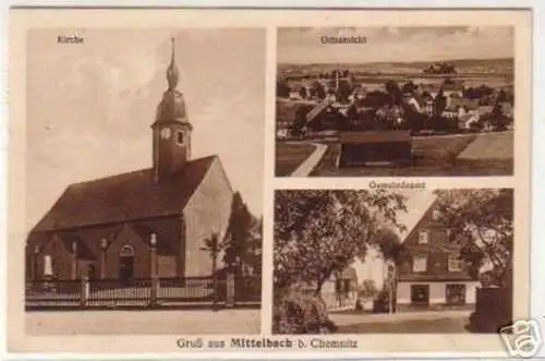 18931 Mehrbild Ak Gruß aus Mittelbach bei Chemnitz 1928