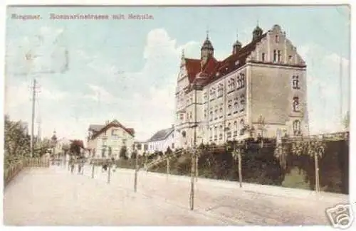 18947 Ak Siegmar Rosmarinstrasse mit Schule 1913