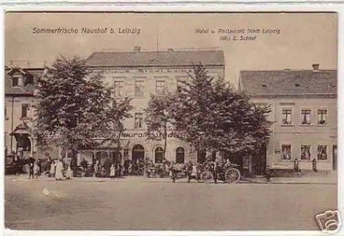 17125 Ak Naunhof bei Leipzig Hotel Stadt Leipzig um1910