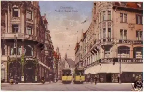 17782 Ak Chemnitz Friedrich August Strasse 1919