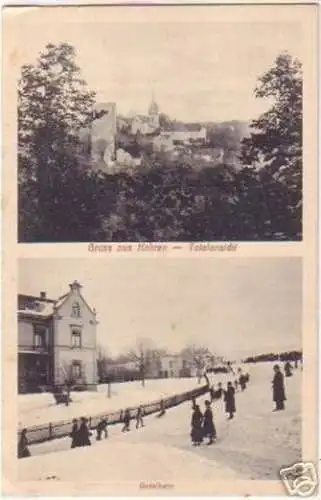 17799 Mehrbild Ak Gruss aus Kohren Rodelbahn um 1915