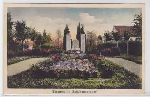 80176 Ak Ehrenmal in Spitzkunnersdorf 1931