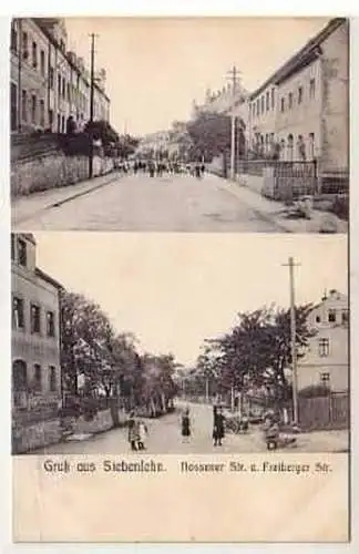 39766 Ak Gruß aus Siebenlehn Nossener Strasse um 1910