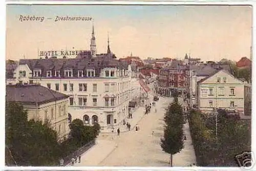 05297 Ak Radeberg Dresdnerstraße Hotel Kaiserhof um1910