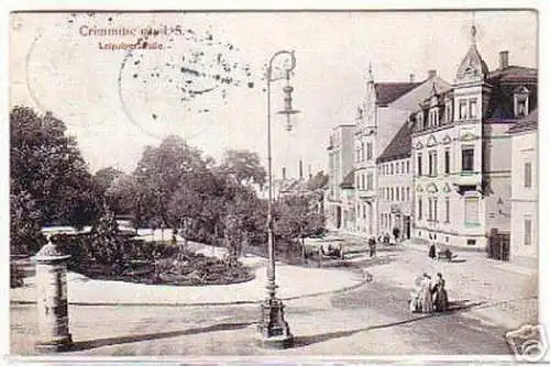 05279 Ak Crimmitschau i.S. Leipzigerstraße 1912