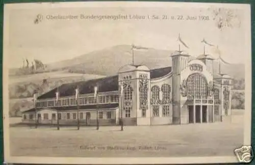 schöne Ak XII.Oberlausitzer Bundesgesangsfest Löbau1908