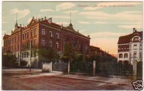 21503 Ak Meerane Partie an der Bornemannstraße 1910