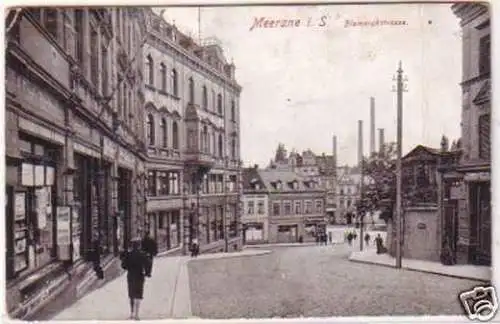 20207 Ak Meerane in Sachsen Bismarckstrasse um 1920