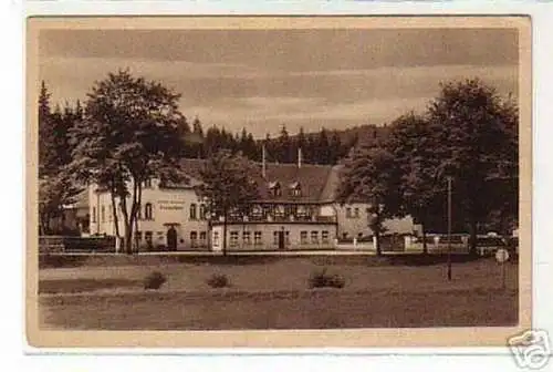 schöne Ak Hotel und Gasthaus Erlabrunn um 1920