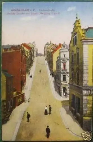 schöne Ak Reichenbach i.V. Liebaustrasse 1926