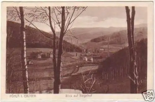 21127 Ak Pöhla im Erzgebirge Blick auf Siegelhof 1935